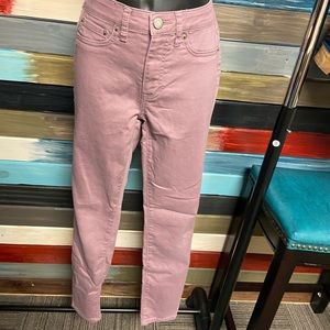 Light purple high waisted ankle jegging